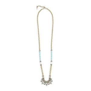 Lunette Long Pendant Necklace